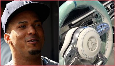 MLB Rising Star Wander Franco Cops New Mercedes, $20k Iced-Out Steering Wheel